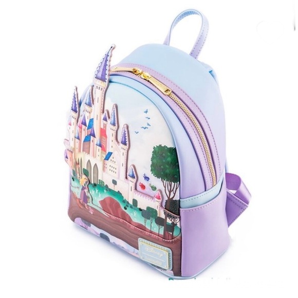 NWT Loungefly Disney Sleeping Beauty castle mini backpack - Picture 4 of 5